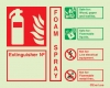 Fire-fighting equipment signs, Numbered ID signs, Foam