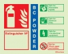 Fire-fighting equipment signs, Numbered ID signs, BC powder