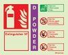 Fire-fighting equipment signs, Numbered ID signs, D powder