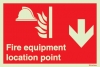 Fire-fighting equipment signs, Fire equipment location