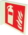 Fire-fighting equipment signs, Type 2 "fold" sign, Fire extinguisher