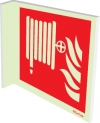 Fire-fighting equipment signs, Type 2 "fold" sign, Fire hose reel