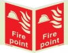 Fire-fighting equipment signs, Panoramic fire equipment signs, Fire point
