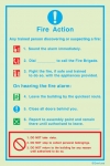 Fire action notices, Procedures in case of emergency