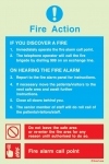 Fire action notices, Procedures in case of emergency