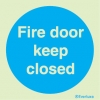 Mandatory signs, Fire door signs, Fire door keep closed