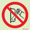 Prohibition signs, signs prohibiting dangerous actions, Do not operate