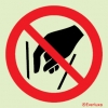 Prohibition signs, signs prohibiting dangerous actions, No reaching in