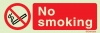 Prohibition signs, signs prohibiting dangerous actions, No smoking
