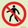 Prohibition signs, signs prohibiting dangerous actions, No access for pedestrians