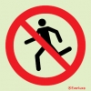 Prohibition signs, signs prohibiting dangerous actions, Do not run