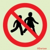Prohibition signs, signs prohibiting dangerous actions, No children allowed