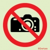Prohibition signs, signs prohibiting dangerous actions, No photography