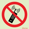 Prohibition signs, signs prohibiting dangerous actions, No mobile phones