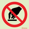 Prohibition signs, signs prohibiting dangerous actions, Do not touch