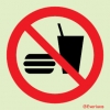 Prohibition signs, signs prohibiting dangerous actions, No eating or drinking