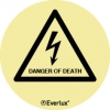 Self-adhesive signs, Safety signage for industrial equipment, Danger of death