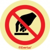 Self-adhesive signs, Safety signage for industrial equipment, Do not touch