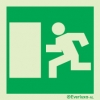 Signs for tunnels, Emergency escape route signs, left