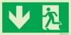 Signs for tunnels, Emergency escape route signs, down