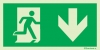 Signs for tunnels, Emergency escape route signs, down