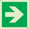 Signs for tunnels, Safe condition, Directional arrow