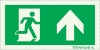 Reflecto-luminescent signs, Emergency escape route signs, up