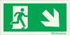 Reflecto-luminescent signs, Emergency escape route signs, down right