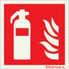 Reflecto-luminescent signs, Fire-fighting equipment signs, Fire extinguisher