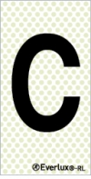 Reflecto-luminescent signs, Alphabetic and numeric character signs, "C"