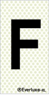 Reflecto-luminescent signs, Alphabetic and numeric character signs, "F"