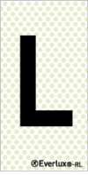 Reflecto-luminescent signs, Alphabetic and numeric character signs, "L"