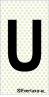 Reflecto-luminescent signs, Alphabetic and numeric character signs, "U"