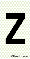 Reflecto-luminescent signs, Alphabetic and numeric character signs, "Z"