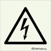 Reflecto-luminescent signs, Warning signs, Danger high voltage
