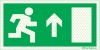 Reflecto-luminescent signs, Emergency escape route, Up