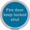 Mandatory signs, Fire door signs, Fire Door Keep Locked Shut
